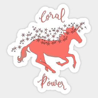 Coral Power Sticker